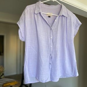 Universal Thread Button Down Lilac Blouse